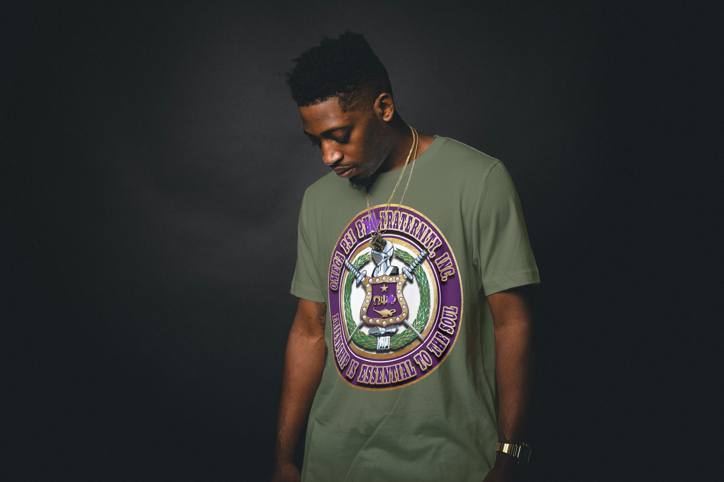 ESSENTIALS OMEGA PSI PHI SHIRT Original Design By Waymaker Designs Inc.