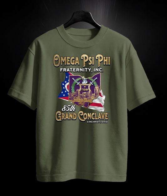 NEW 85th Grand Conclave OMEGA PSI PHI SHIRT ORIGINAL DESIGN BY WAYMAKER DESIGNS INC.