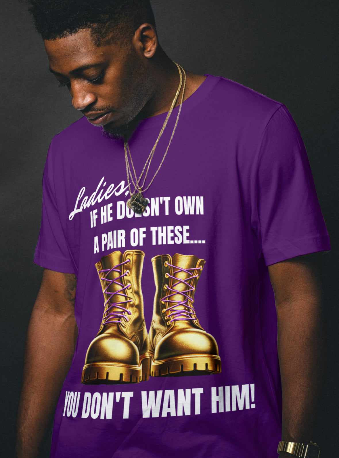 LADIES, IF HE DOESN'T BOOTS DESIGN BY Waymaker Designs image 0