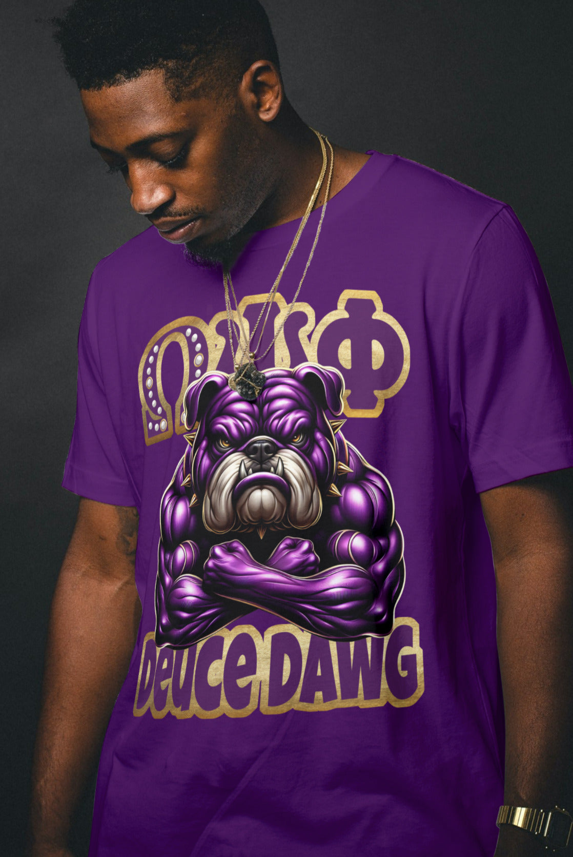PURPLE DAWG OPPF LINE SHIRT - ALL NUMBERS AVAILABLE SPECIFY YOUR NUMBER image 2