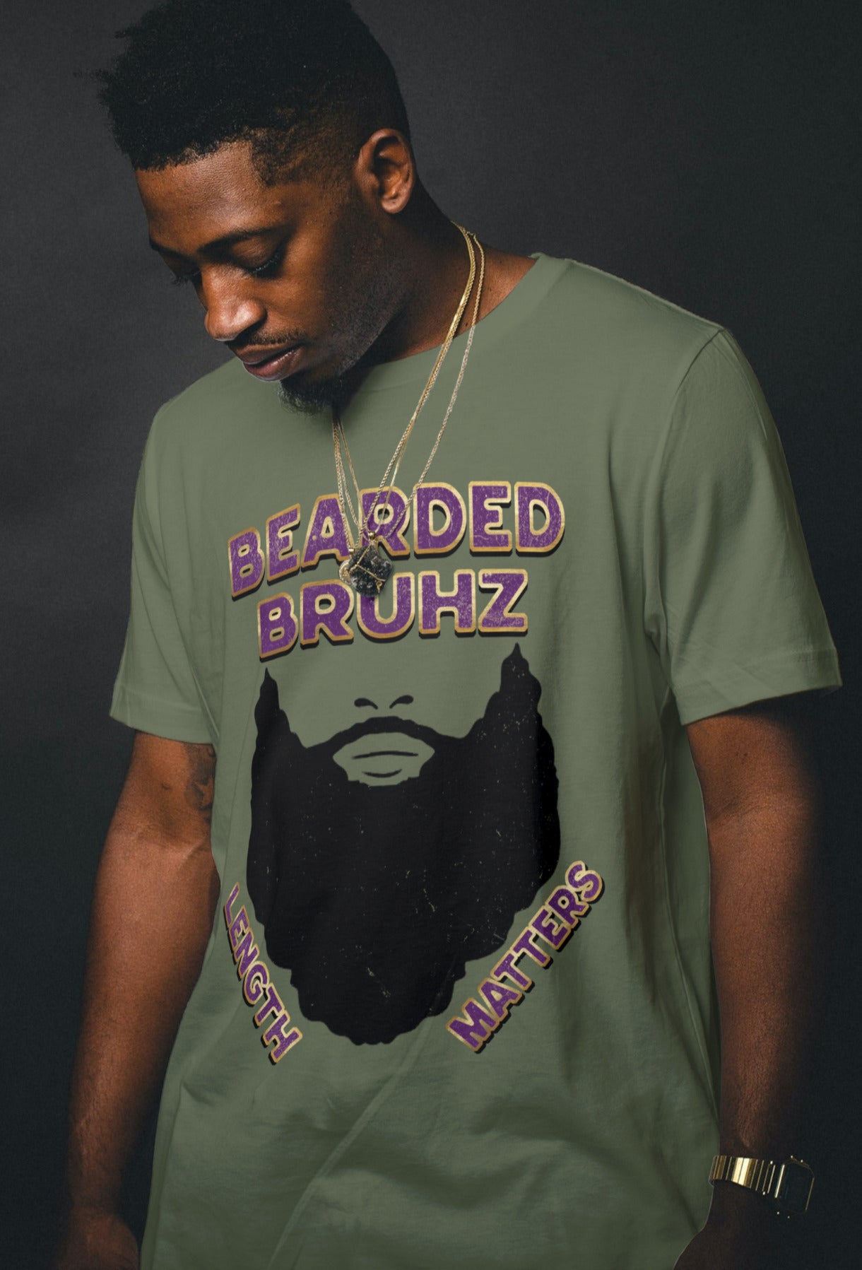 BEARDED BRUHZ LENGTH MATTERS Design By Waymaker Designs Inc. image 2