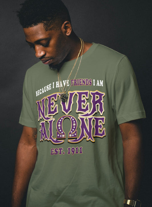 NEVER ALONE OPPF SHIRT design by Waymaker Designs Inc. image 1
