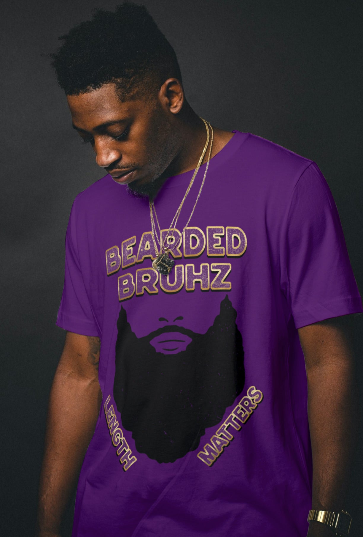 BEARDED BRUHZ LENGTH MATTERS Design By Waymaker Designs Inc. image 0
