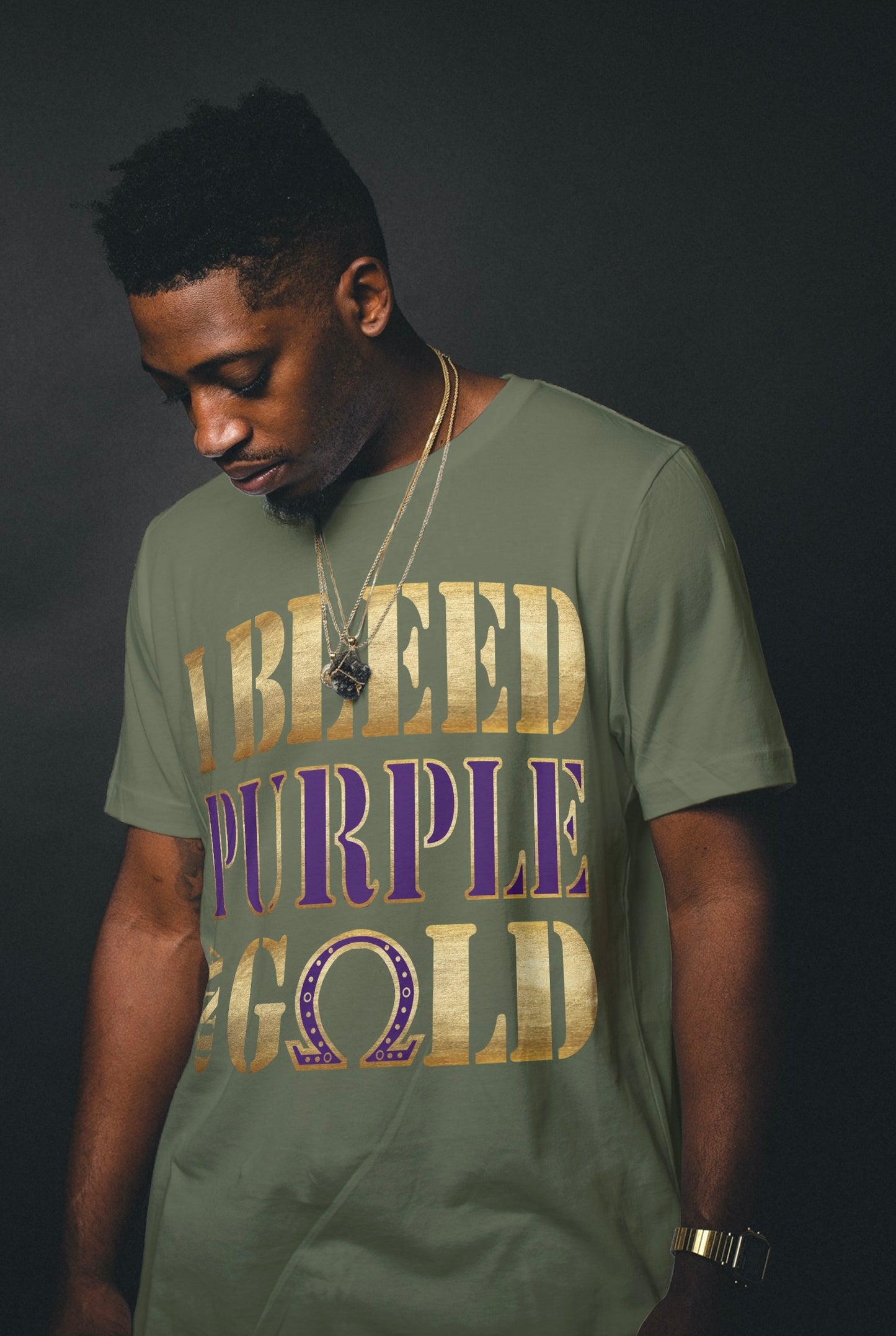 I Bleed Purple and Gold by Waymaker Designs Inc image 1