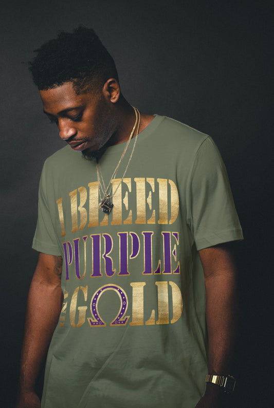I Bleed Purple and Gold by Waymaker Designs Inc image 1