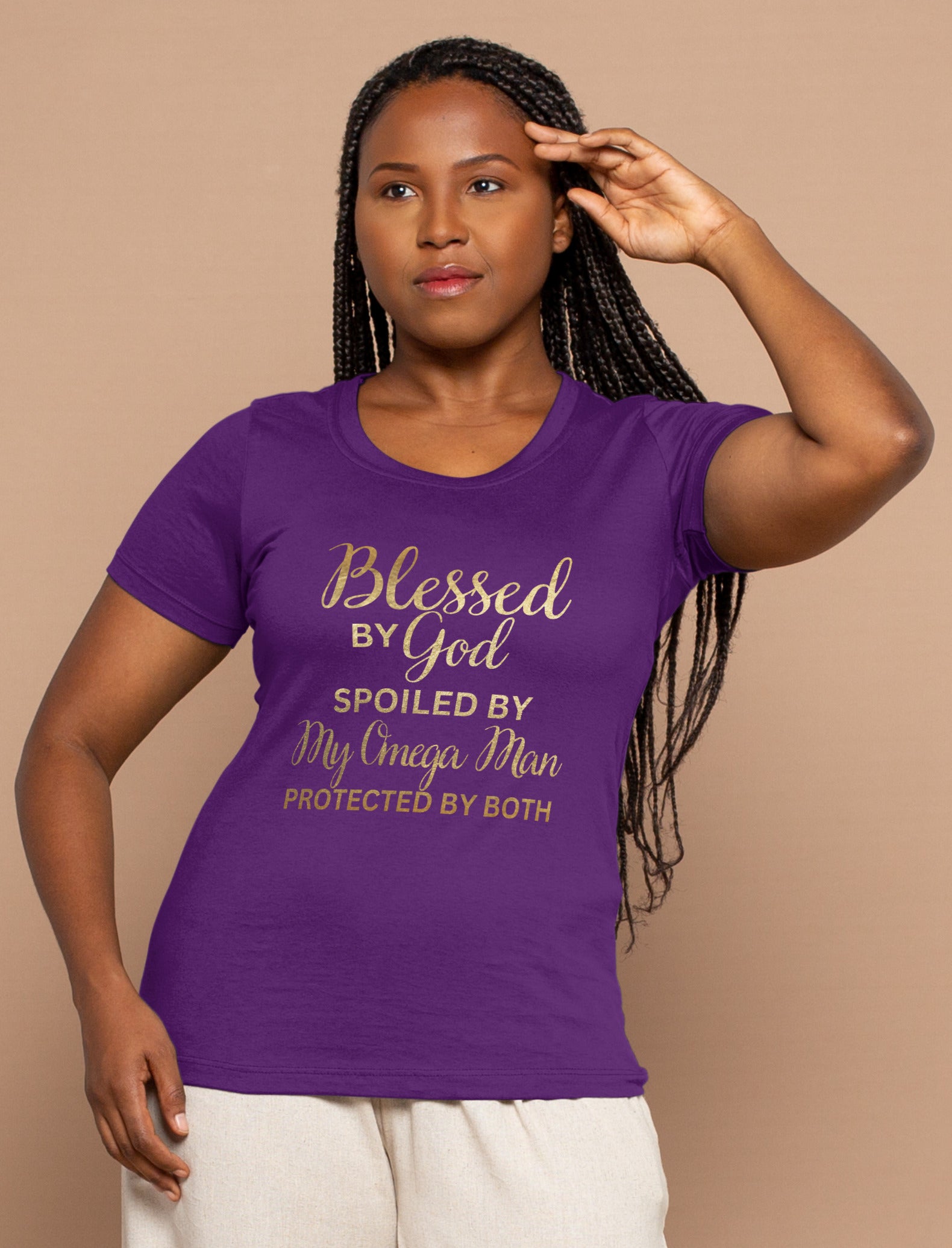 Blessed By God Spoiled By My Omega Man Design By Waymaker Designs image 0