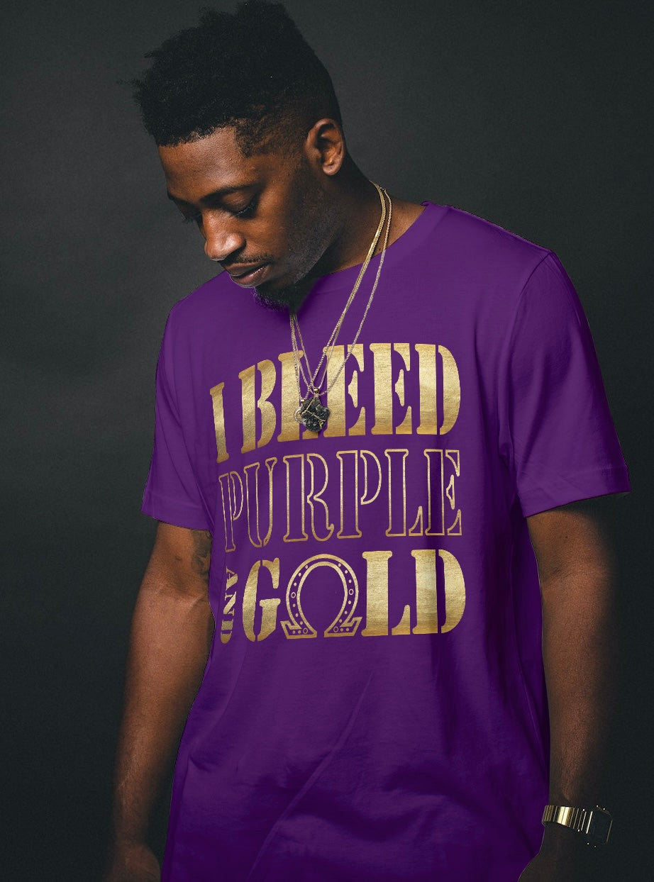 I Bleed Purple and Gold by Waymaker Designs Inc image 0