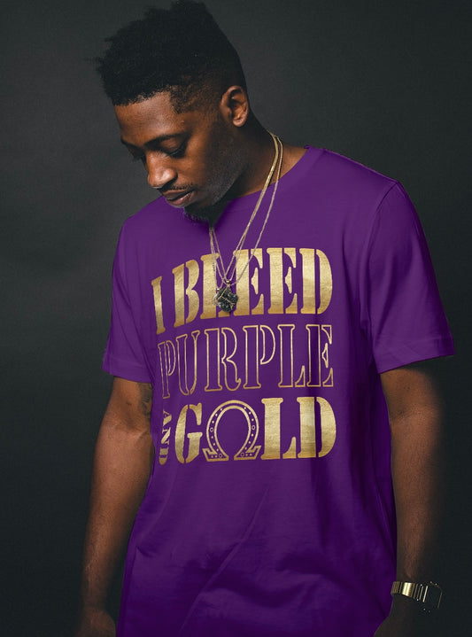 I Bleed Purple and Gold by Waymaker Designs Inc image 0