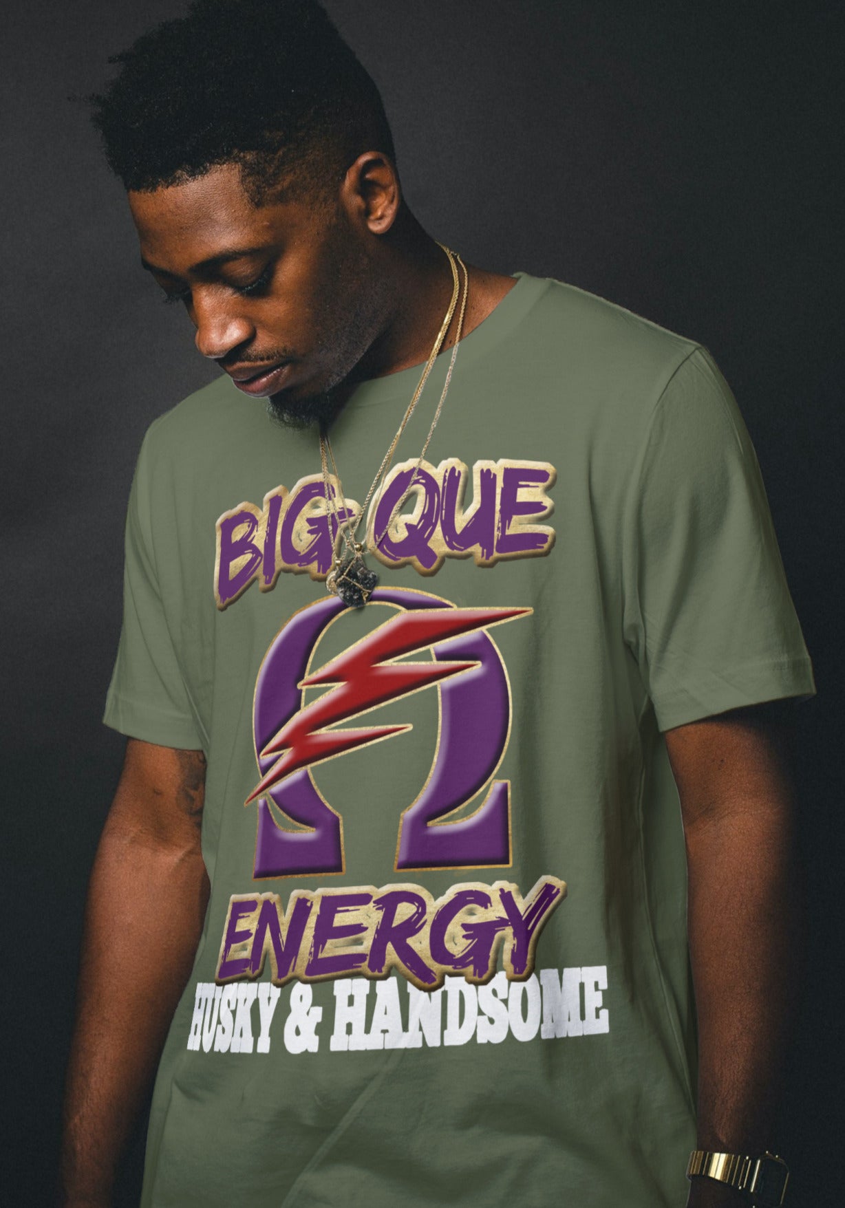BIG QUE ENERGY Husky & Handsome design by Waymaker Designs Inc. image 1
