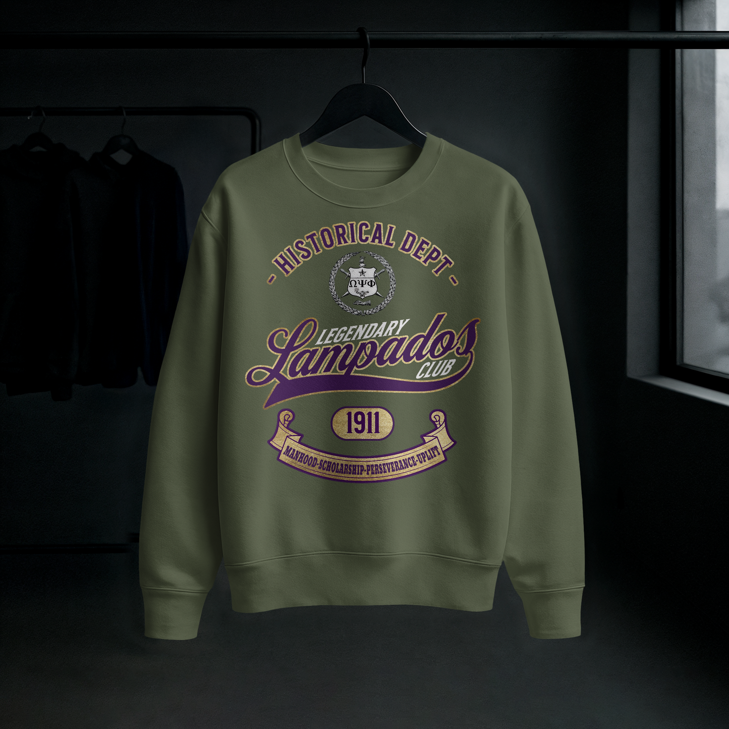 Legendary Lampados Omega Psi Phi Shirt Original Design By Waymaker Designs Inc.