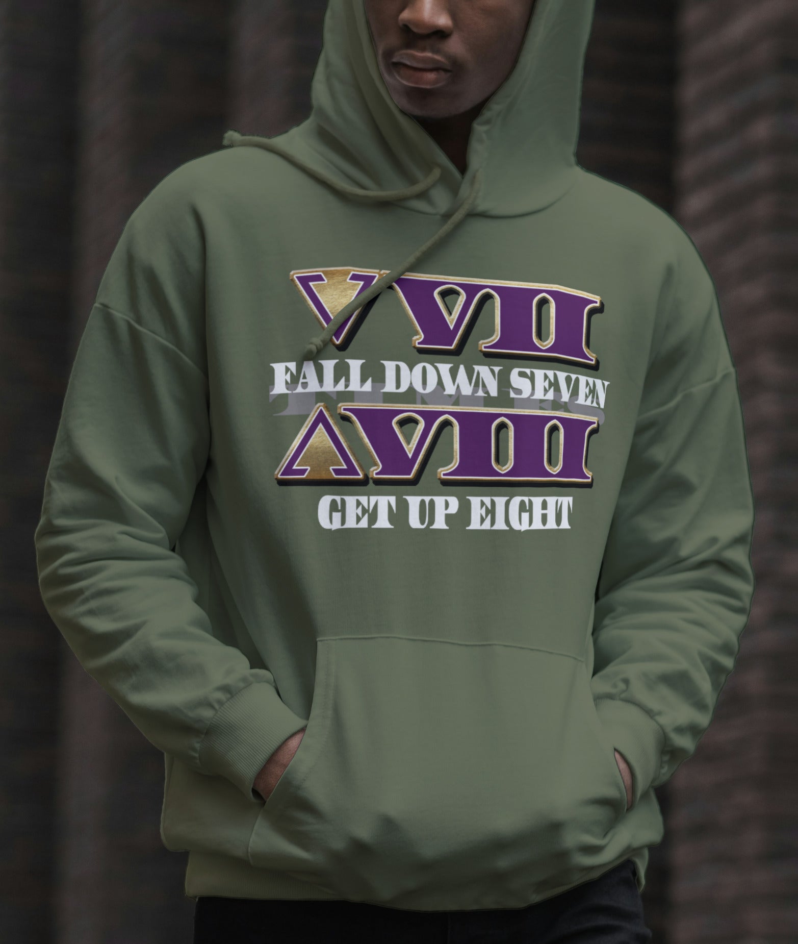 FALL DOWN SEVEN TIMES GET BACK UP EIGHT Design By Waymaker Designs Inc. image 4