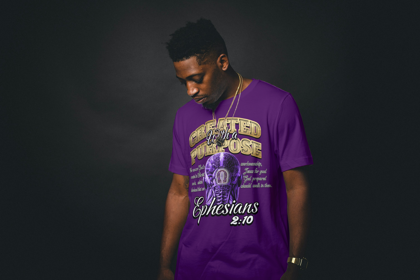 Created With A Purpose Ephesians 2:10 Omega Psi Phi Shirt Original Design By Waymaker Designs Inc.