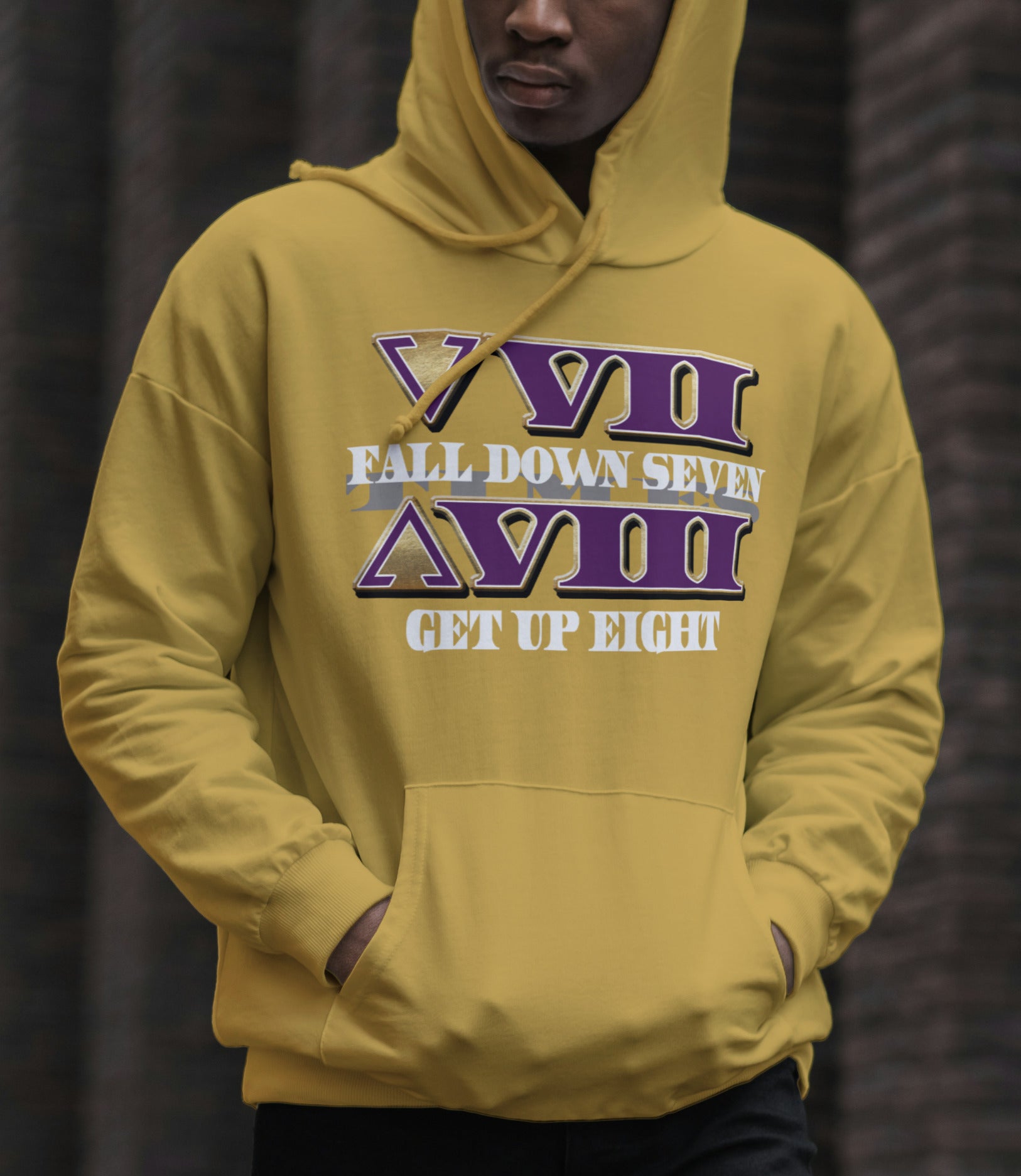 FALL DOWN SEVEN TIMES GET BACK UP EIGHT Design By Waymaker Designs Inc. image 2