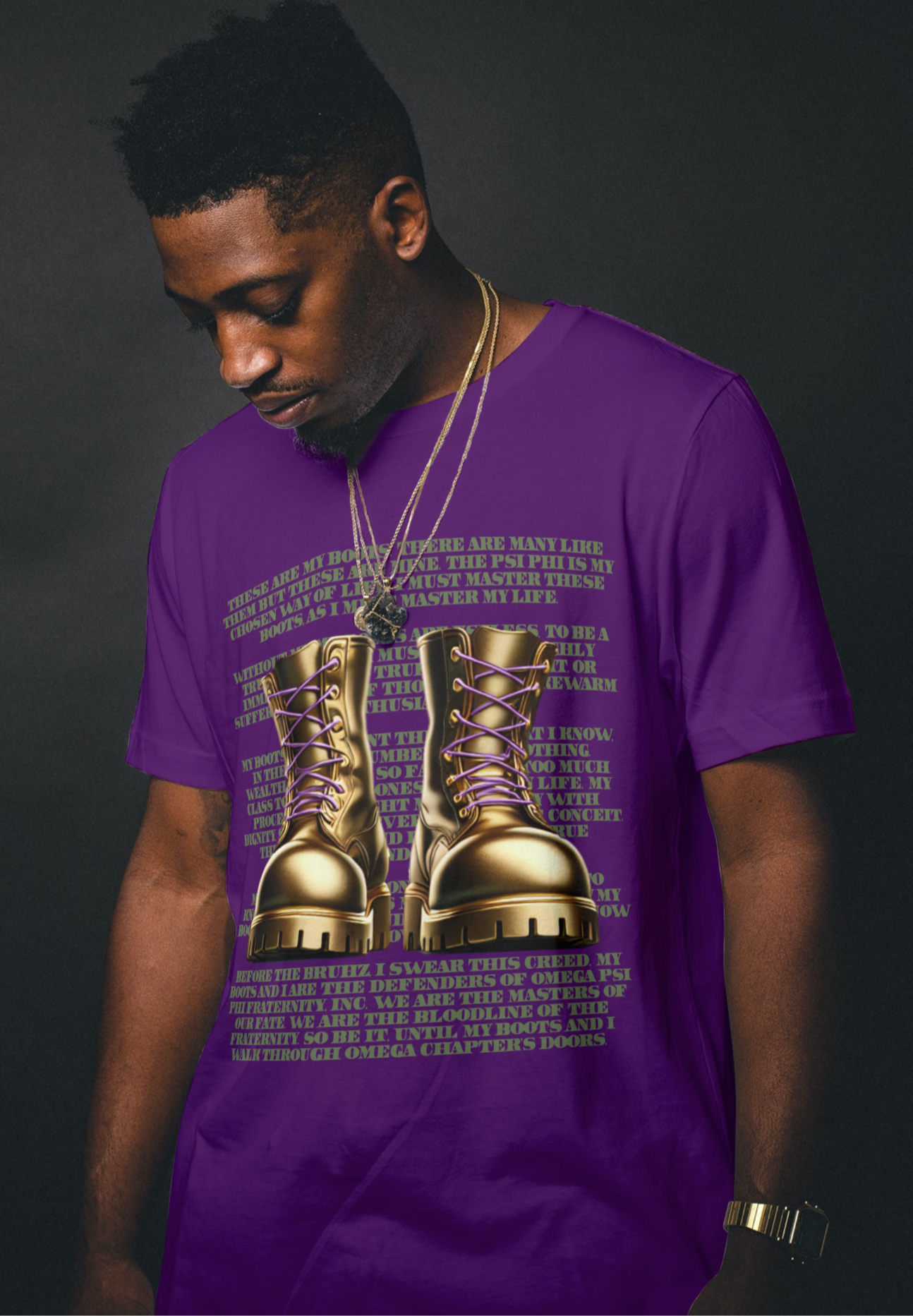 Gold Boots Creed Design by Waymaker Designs Inc. image 0