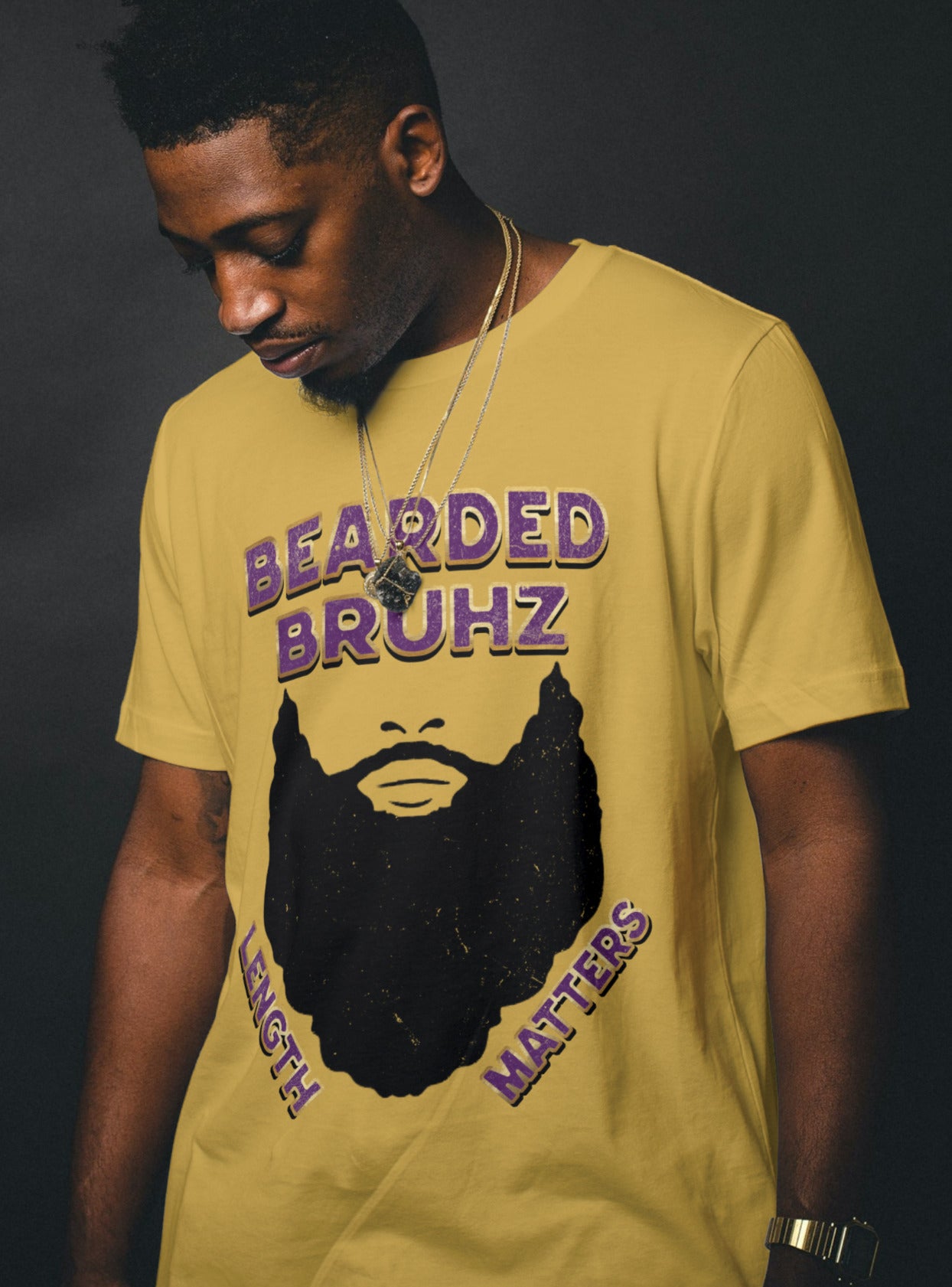 BEARDED BRUHZ LENGTH MATTERS Design By Waymaker Designs Inc. image 1