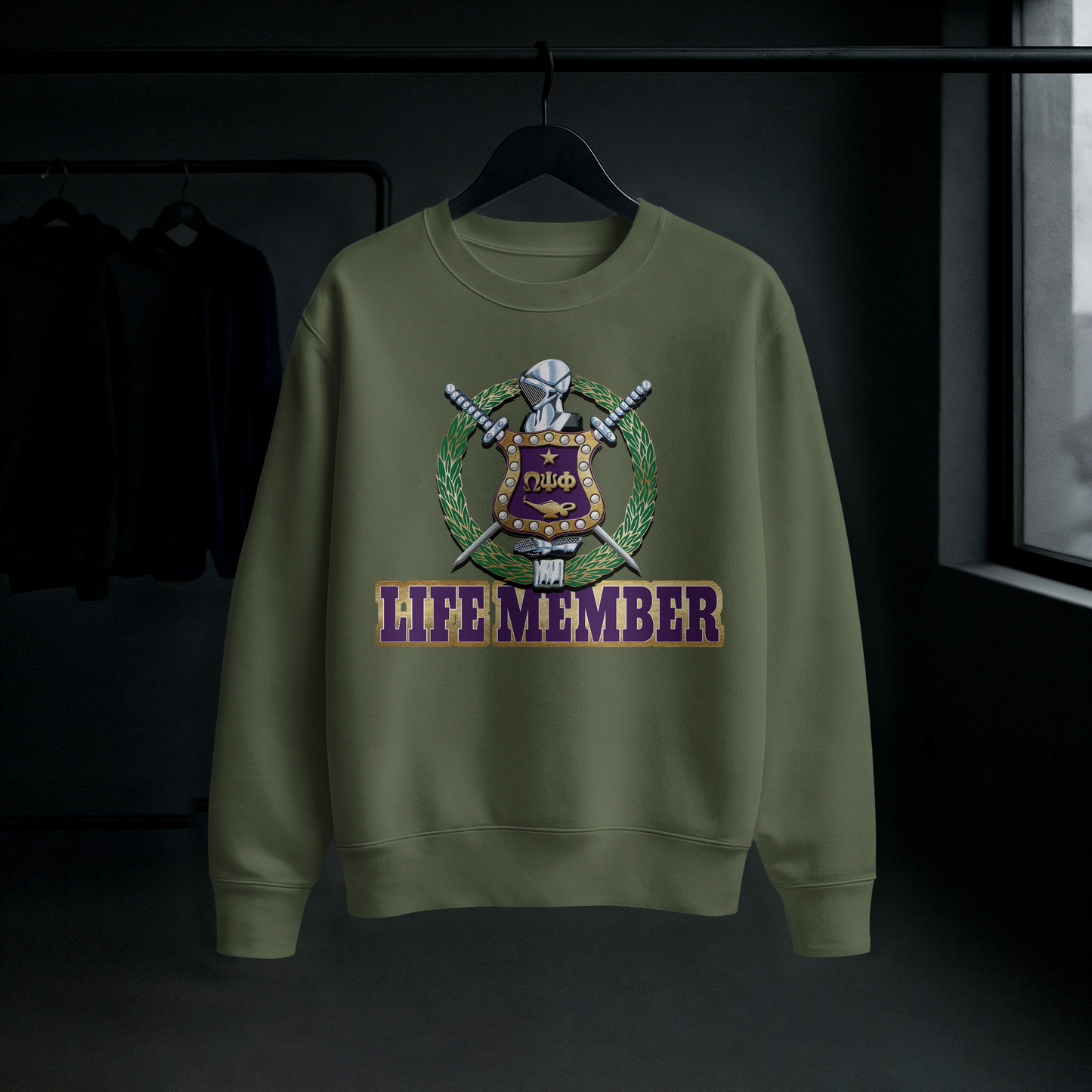 FALL25 OMEGA PSI PHI LIFE MEMBER SHIRT DESIGNED BY WAYMAKER DESIGNS INC.
