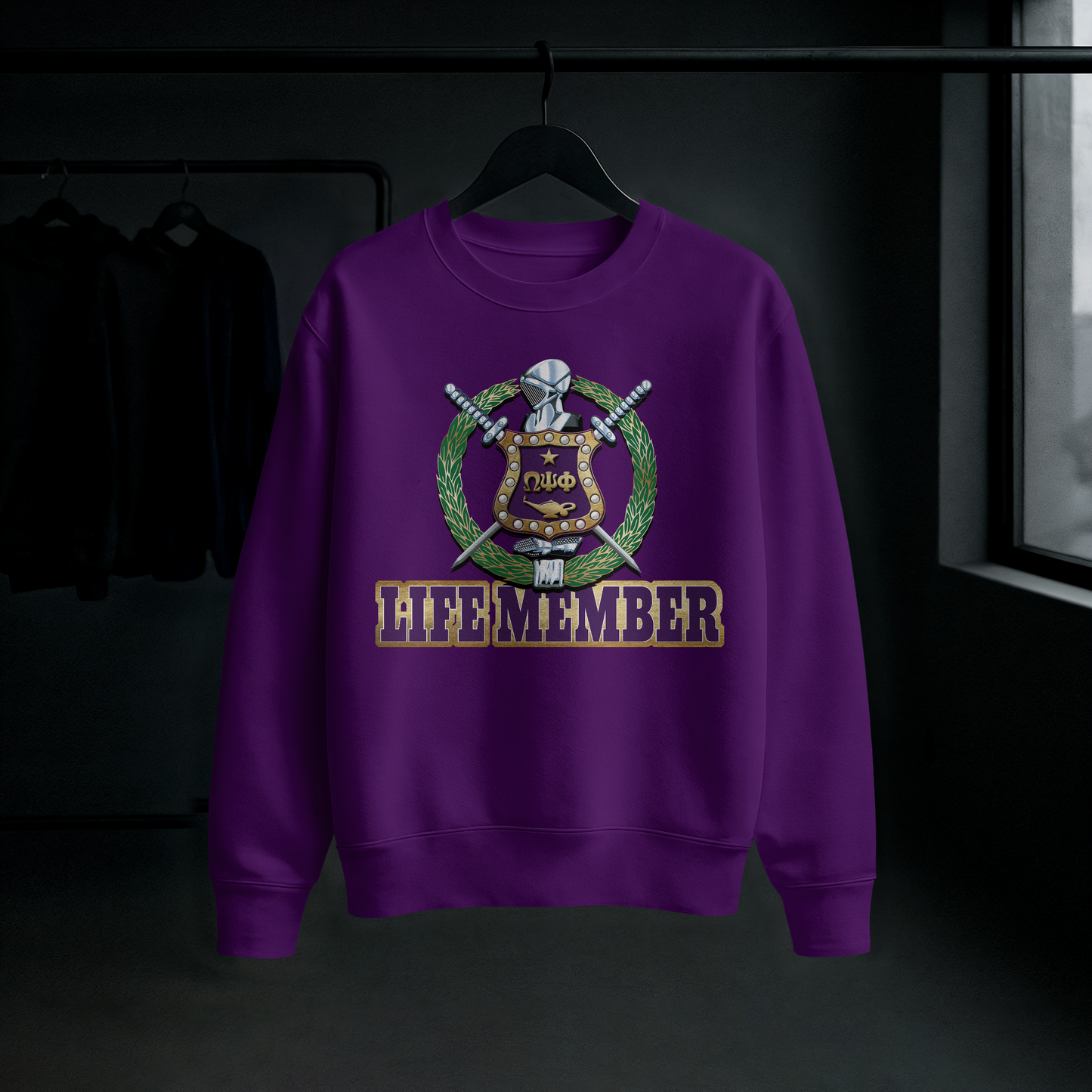 FALL25 OMEGA PSI PHI LIFE MEMBER SHIRT DESIGNED BY WAYMAKER DESIGNS INC.