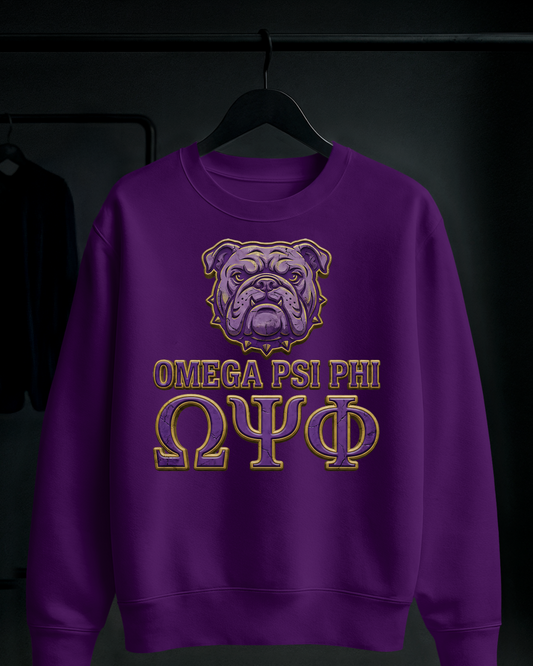 NEW SET IN STONE QUE PSI PHI DAWG OMEGA PSI PHI SHIRT ORIGINAL DESIGN BY WAYMAKER DESIGNS INC.